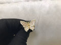 Pink butterfly ring