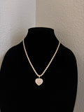 Pink hear chain