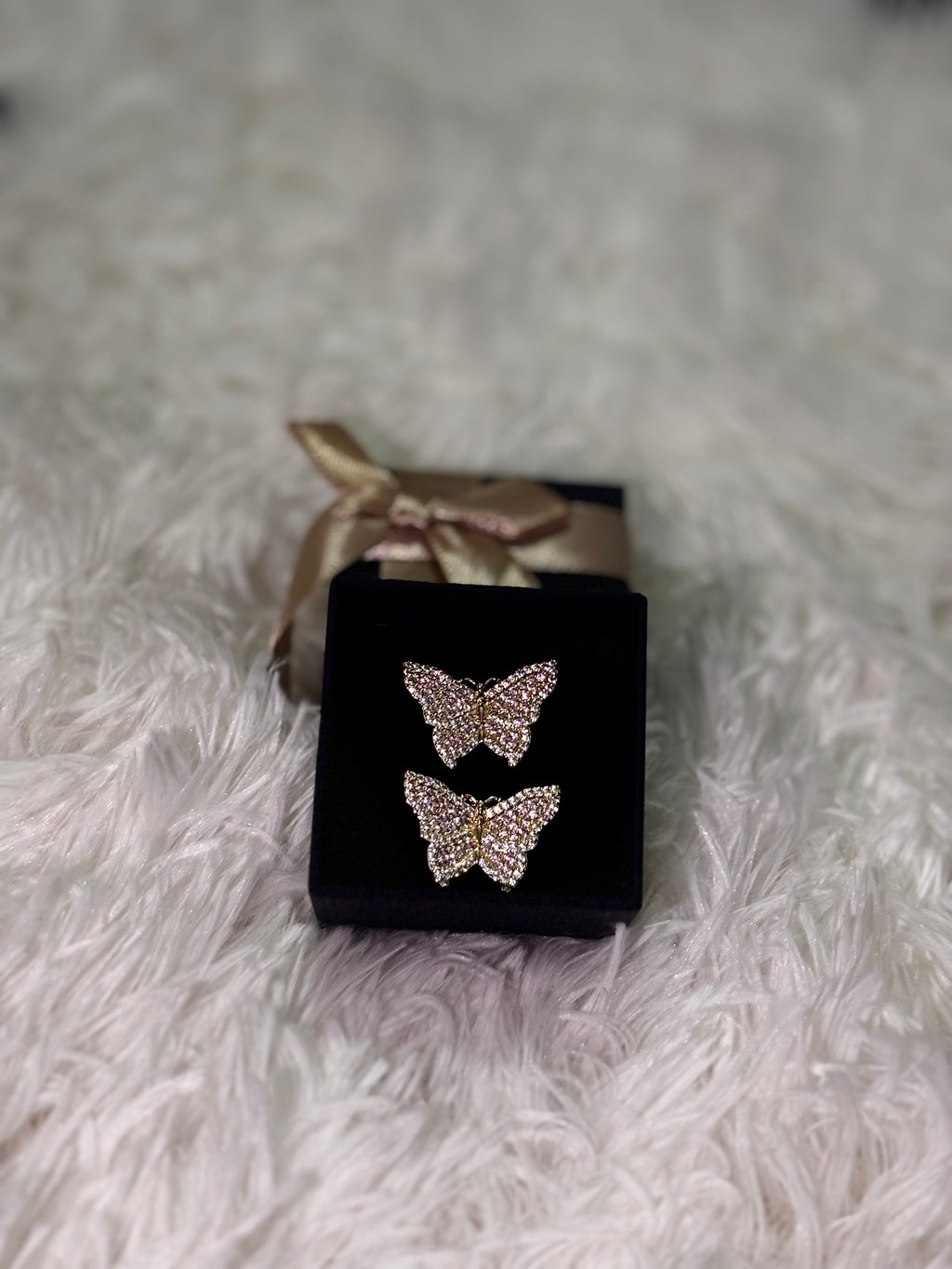 Butterfly stud earrings